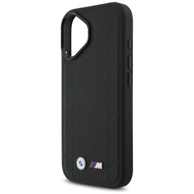 6. Etui BMW M Quilted Logo MagSafe na iPhone 17 - czarne