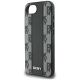 6. Etui DKNY Leather Checkered Mono Pattern MagSafe na iPhone 16e - czarny