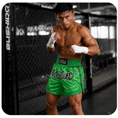 3. Spodenki tajskie męskie PASTEL GREEN V2 COMBATWEAR | DBX Bushido
