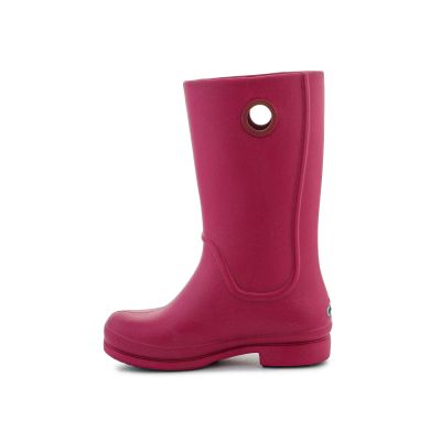 4. Crocs Wellie Rain Boot Girl 50004-00209 Pomegranate