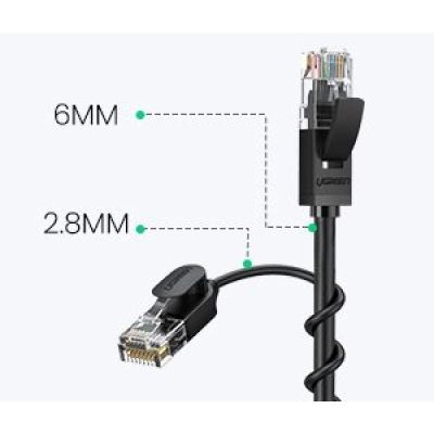 10. Kabel Ugreen NW122 70654 sieciowy Ethernet patchcord RJ45 Cat 6A UTP do 10Gb/s 5 m - czarny