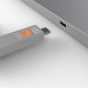 4. Lindy 40428 bloker portów Klucz blokady portu USB Type-C Szary, Pomarańczowy 4 szt.