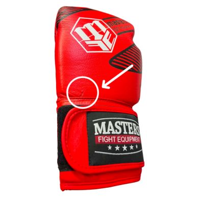 12. Rękawice bokserskie skórzane MASTERS RBT-RED 12 oz
