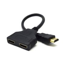 Adapter GEMBIRD DSP-2PH4-04 (HDMI M - 2x HDMI F; 0,20m; kolor czarny)
