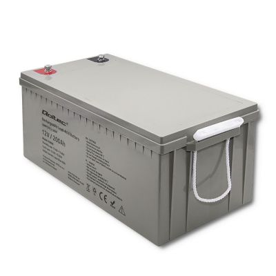 8. QOLTEC AKUMULATOR AGM 12V | 200AH | MAX.3000A