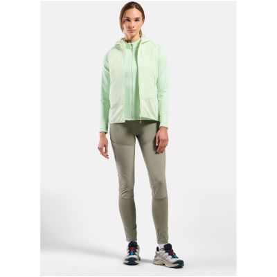 3. Bluza damska Odlo TENCIA Mid layer full zip zielona