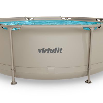 10. VIRTUFIT OKRĄGŁY BASEN 244 CM Z POMPĄ FILTRUJĄCĄ BEŻOWY