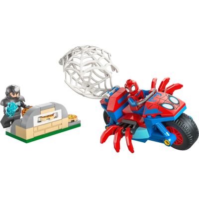3. LEGO Marvel Spiderman 11206 Spidey na motocyklu vs. Rhino