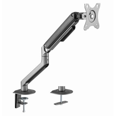 2. GEMBIRD BIURKOWE REGULOWANE RAMIĘ/UCHWYT NA MONITOR 17-32, VESA 100X100MM, DO 9 KG, KOLOR SZARY