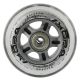 19. PU 84x24 82A PRZEZROCZYSTE (4 szt.) + ABEC-7 CHROME (8 szt.) ZESTAW NILS EXTREME