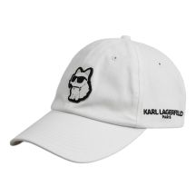 Czapka z daszkiem Karl Lagerfeld Paris Choupette Strapback Biała - L5WH7944 wht