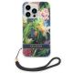 2. Etui Guess Flower Strap na iPhone 14 Pro - niebieskie