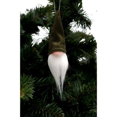 8. ZAWIESZKA DEKORACYJNA MIKOŁAJ 11CM ZIELONY