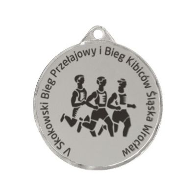 Medal stalowy grawerowany laserem- RMI