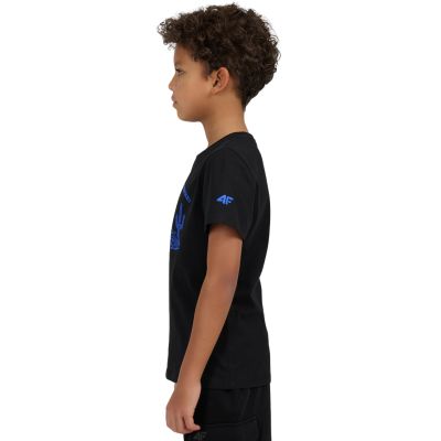 4. Koszulka dla chłopca 4F M2815 głęboka czerń 4FJWSS26TTSHM2815 20S