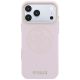 3. Etui Guess Perforated 4G Gold Logo Magsafe na iPhone 17 Pro Max / 18 Pro Max - różowe
