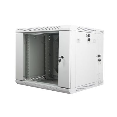 7. Lanberg WF02-6609-10S stojak 9U Szafa wisząca Szary