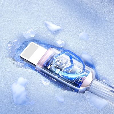 13. Kabel Joyroom S-A42 Crystal-Clear Series 3A USB-A - Lightning 1,2m - biały