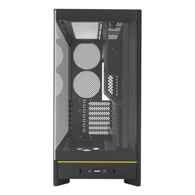 8. Obudowa PC Montech HS02, Midi-Tower, ATX, Szkło hartowane, ARGB