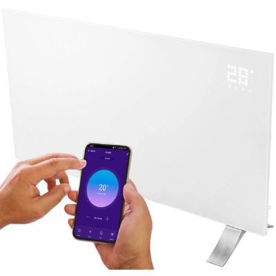 2. Grzejnik konwektorowy elektryczny 1500W, IP24, WIFI NEO Tools 90-094