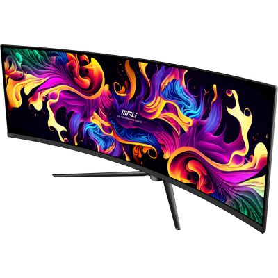 29. MSI MPG 491CQP QD-OLED monitor komputerowy 124,5 cm (49") 5120 x 1440 px Dual WQHD Czarny