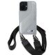 2. Etui BMW M Edition Carbon Stripe & Strap na iPhone 16 - szare