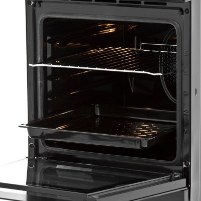 6. Kuchnia gazowo-elektryczna BEKO FSE52321DBD | termoobieg | grill | czyszczenie parą | czarny