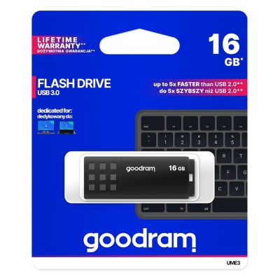 5. Pendrive GoodRam UME3 UME3-0160K0R11 (16GB; USB 3.0; kolor czarny)