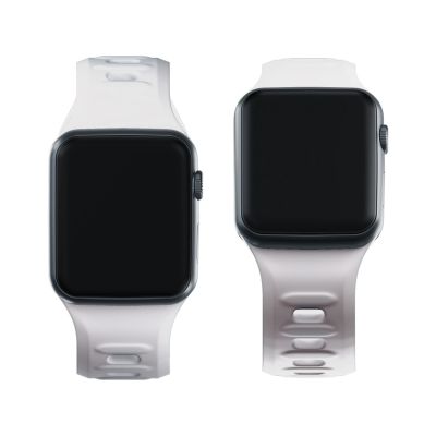 2. Pasek silikonowy 3mk Silicone Watch Strap do Apple Watch 42 / 44 / 45 / 49 mm - biały