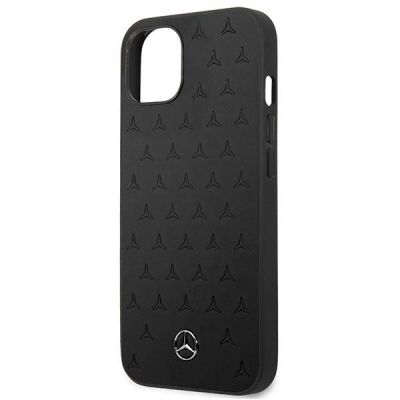 6. Etui Mercedes Leather Stars Pattern na iPhone 13 mini - czarne