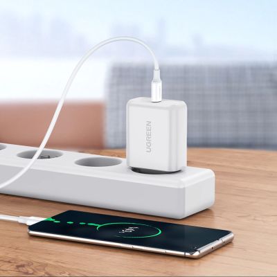 4. Kabel Ugreen US264 60518 USB-C / USB-C PD QC AFC 1m - biały