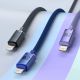 18. Baseus Crystal Shine Series kabel przewód USB do szybkiego ładowania i transferu danych USB Typ A - Lightning 2,4A 2m czarny (CAJY000101)