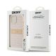 8. Etui DKNY Leather Mono Stripe & Metal Logo na iPhone 15 / 14 / 13 - różowe