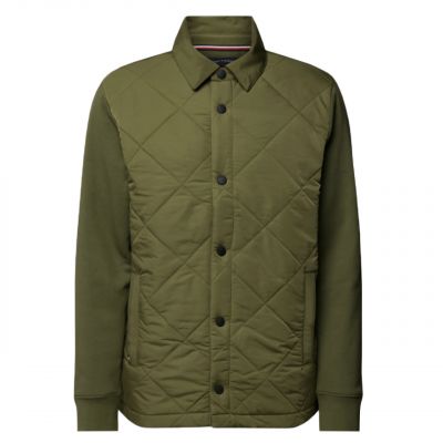 5. Kurtka Tommy Hilfiger Mix Media Quilted Coach Jacket M MW0MW27894