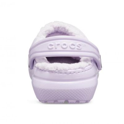 5. Klapki sandały Crocs Classic Lined Clog Lavender Fioletowe - 203591-50P