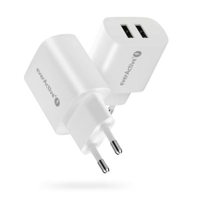 7. EVERACTIVE ŁADOWARKA SIECIOWA 2XUSB 2,4A BIAŁA SC-220