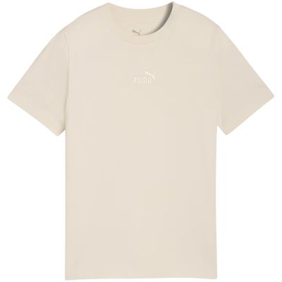 2. Koszulka dla dzieci Puma ESS Small No.1 Logo Centered Tee beżowa 692975 87