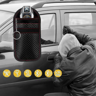 4. Etui blokujące sygnał RFID Wozinsky WPB-R14 na klucze keyless 14x9 cm - czarne
