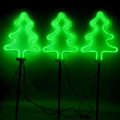 4. LAMPKI DEKORACYJNE ZEW ŚCIEŻKA STICK 3SZT CHOINKA NEON