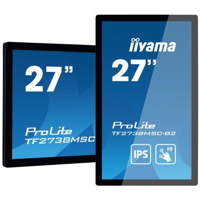 5. iiyama ProLite TF2738MSC-B2 monitor komputerowy 68,6 cm (27") 1920 x 1080 px Full HD LED Ekran dotykowy Przeznaczony dla wielu użytkowników Czarny