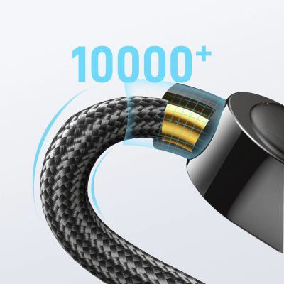 6. Kabel Joyroom A4 USB-C / Lightning 20W 1.2m z wyświetlaczem - czarny