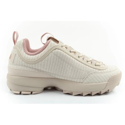 4. Fila Disruptor buty damskie sportowe sneakersy modne beżowe wygodne
