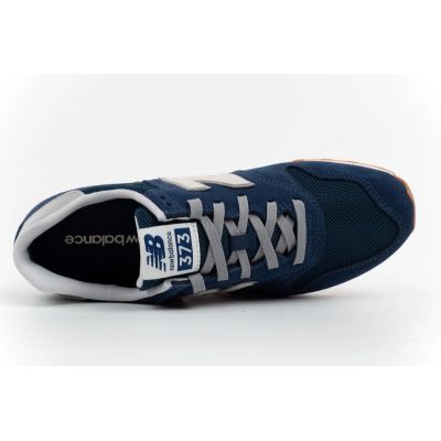 7. New Balance buty sportowe męskie sneakersy 373 granatowe skórzane