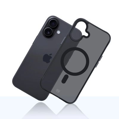 14. Etui 3mk Smoke MagCase na iPhone 17 - czarne półprzezroczyste