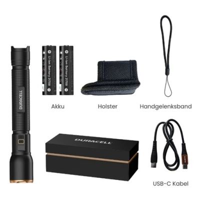 12. Latarka Duracell DF6000R Gift Box