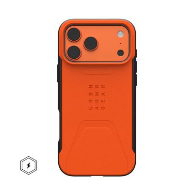 4. UAG Civilian MagSafe - etui do iPhone 17 Pro Max kompatybilne z MagSafe (orange)
