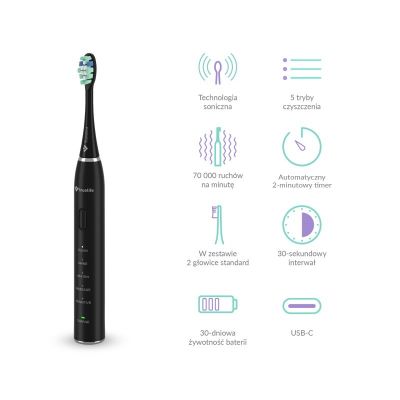 3. Szczoteczka soniczna TrueLife SonicBrush Clean30 Black