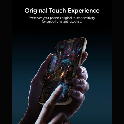 16. Szkło hartowane Spigen Glas.tR EZ Fit Pro HD AC prywatyzujące na iPhone 18 Pro