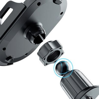 2. Uchwyt na smartfona Dudao F2+ na kratkę nawiewu, zaciskowy - czarny