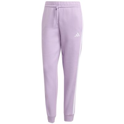 14. Spodnie damskie adidas Essentials 3-Stripes Fleece Slim różowe JY3097